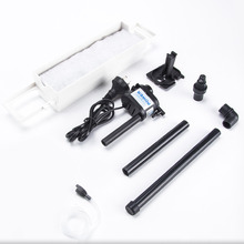 Curved Glass 30L RGB LED Fish Tank with Filter Pump